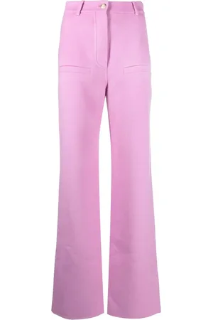 Nanushka Pantalones acampanados con tiro alto