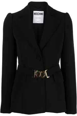 Moschino Blazer con placa del logo y botones