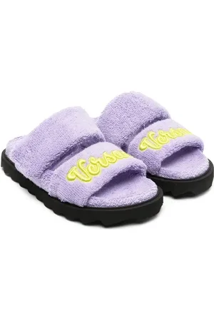 VERSACE Flip flops con parche del logo