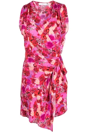 IRO Vestido corto sin mangas con estampado floral