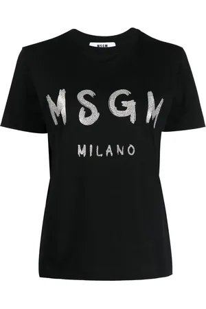 Msgm Playera manga corta con logo estampado