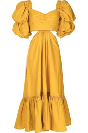 Silvia Tcherassi Vestido midi con mangas farol