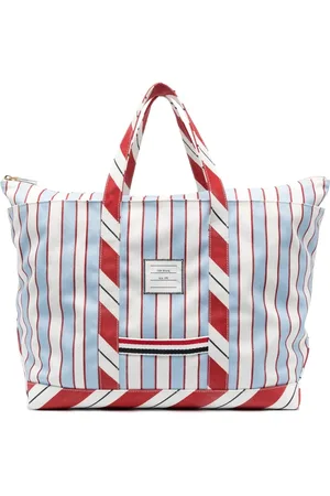 Thom Browne Tote con parche del logo