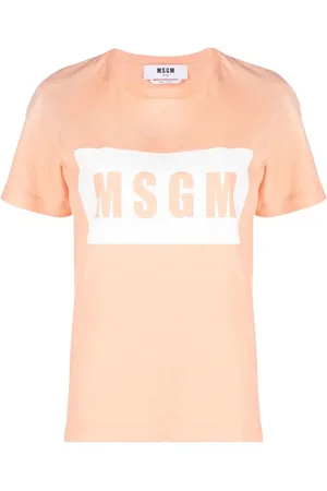 Msgm Playera manga corta con logo estampado