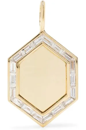 Lizzie Mandler Dije en oro amarillo de 18kt con diamantes