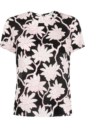 VALENTINO GARAVANI Top con estampado floral 2000