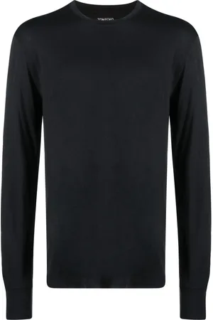 Tom Ford Playera manga larga con cuello redondo