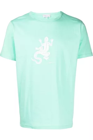 AGNÈS B. Playera con lagarto estampado