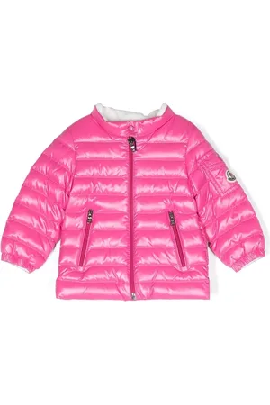 Moncler Chamarra capitonada con parche del logo