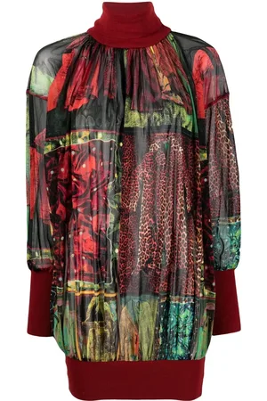 Jean Paul Gaultier Blusa con estampado gráfico 2000