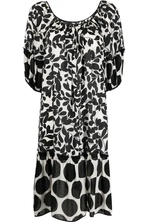 Dolce & Gabbana Vestido con estampado gráfico 2000