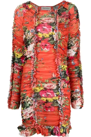Molly Goddard Vestido corto con estampado floral