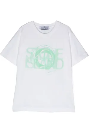 Stone Island Playera con logo estampado