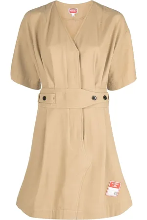 Kenzo Vestido corto con cuello en V