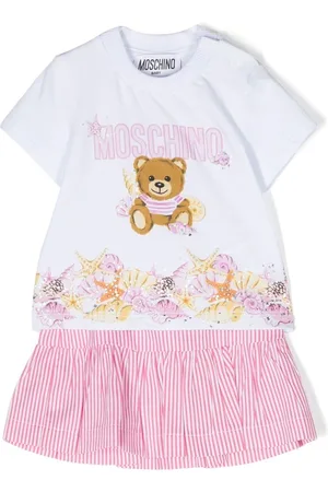 Moschino Falda plisada con rayas estampadas