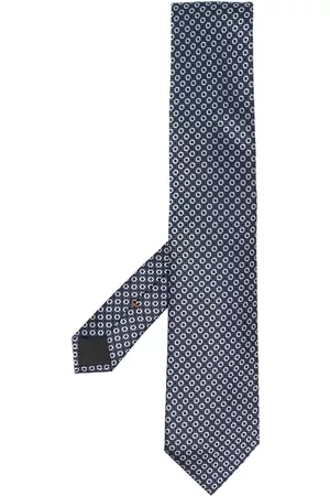 Z Zegna Corbata de seda con diseño bordado