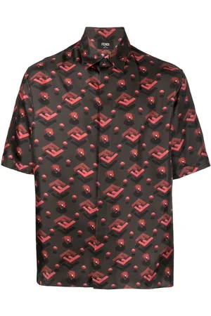 Fendi Camisa con logo FF estampado