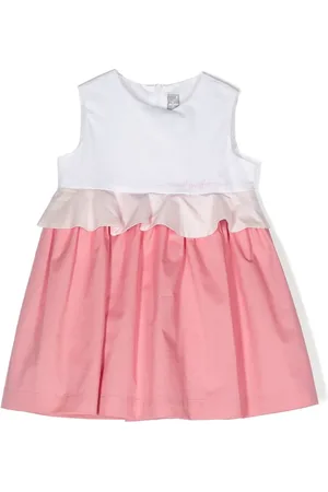 Il gufo Vestido con diseño color block y volantes