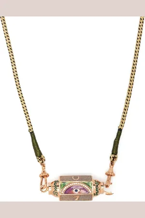 Marie Lichtenberg Collar Lucky en oro rosa de 18kt con zafiro