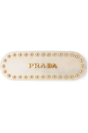 Prada Clip para el cabello con letras del logo