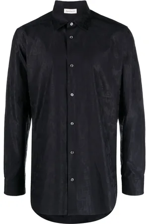 Alexander McQueen Camisa con logo estampado