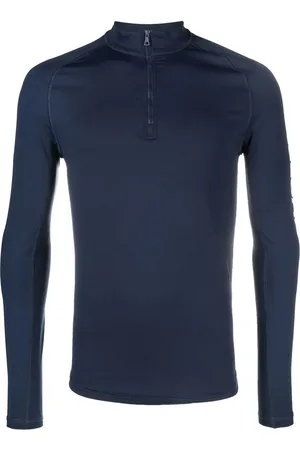 Orlebar Brown Sudadera con logo estampado y cierre corto