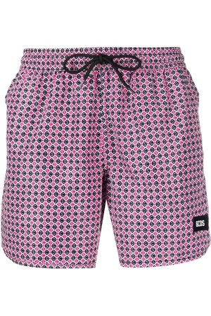 GCDS Shorts de playa con parche del logo