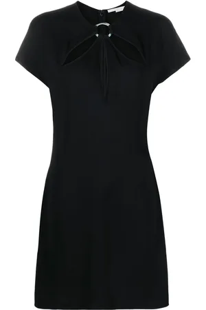 Stella McCartney Vestido corto con detalle de aberturas