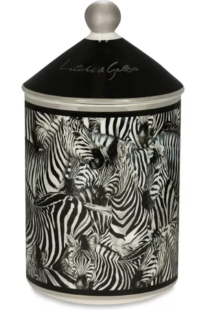 Dolce & Gabbana Vela aromática con estampado de cebra de 340g