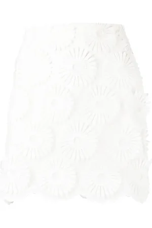 Elie saab Falda corta con bordado floral