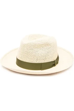 Borsalino Sombrero de verano con moño a un lado