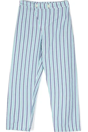 SIOLA Pantalones de pijama con rayas verticales estampadas