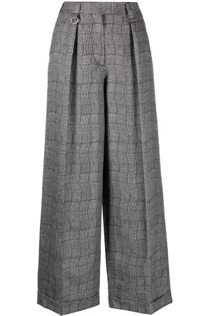 Kenzo Pantalones de vestir anchos Wavy Check
