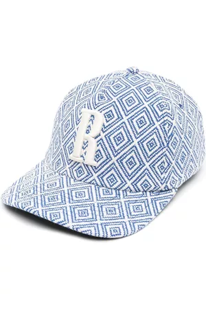 Rhude Patterned embroidered-logo cap