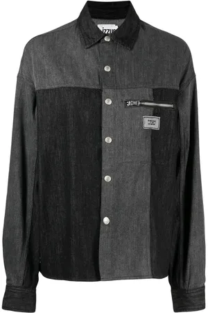 Izzue Camisa de mezclilla con paneles