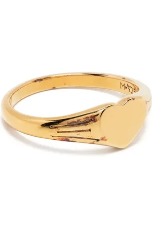 Missoma Anillo de sello con motivo de corazón