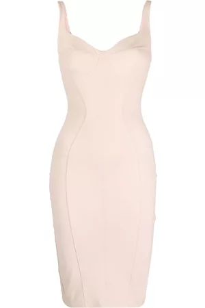 Elisabetta Franchi Vestido ajustado con escote en forma de corazón