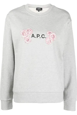 A.P.C. Sudadera con estampado floral y logo