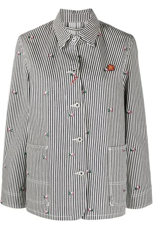 Kenzo Chamarra con parche del logo y botones