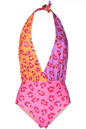 Farm Rio Traje de baño con cuello halter