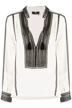 Elisabetta Franchi Top con detalle de borlas