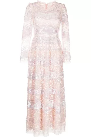 Needle & Thread Sequin-embellished maxi dress