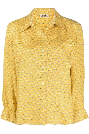 Hermès Camisa de seda estampada