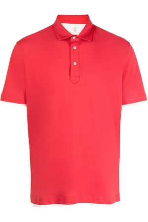 Brunello Cucinelli Playera tipo polo manga corta