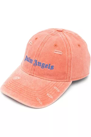 Palm Angels Gorras - Embroidered-logo distressed-effect cap