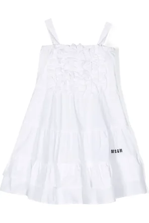 Msgm Vestido con detalle de volantes