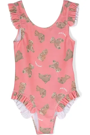 Palm Angels Traje de baño con motivo Teddy Bear