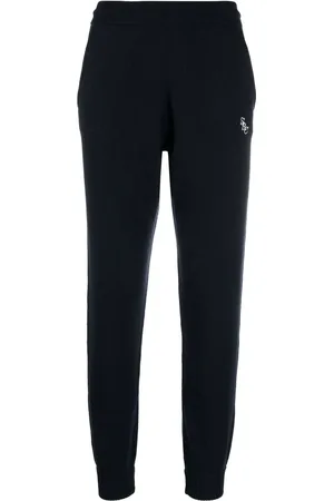 Sporty & Rich Pants de cachemira con logo bordado