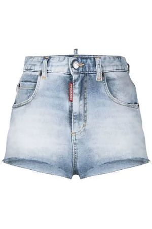 Dsquared2 Shorts de mezclilla con tiro alto