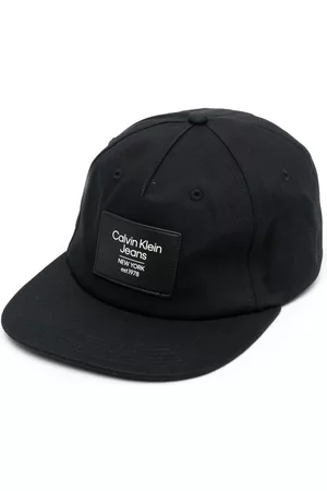 Calvin Klein Logo-patch flat-peak cap